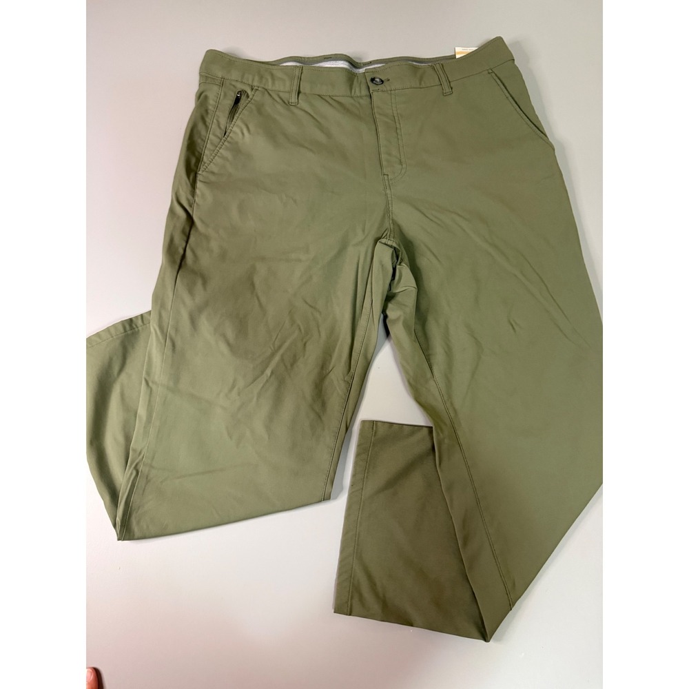 Weatherproof Vintage Mens 38x30 Regular Fit Trail Pants Olive Green Stretch